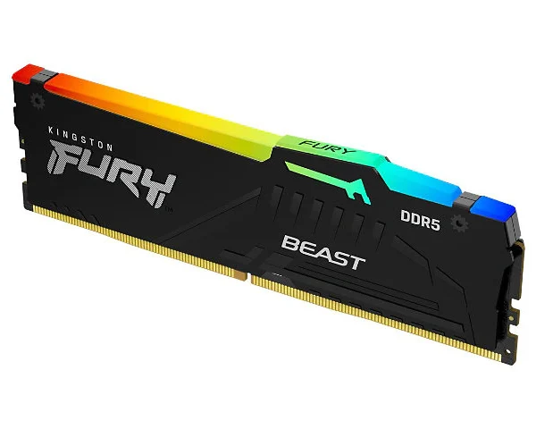 Kingston FURY Beast RGB - DDR5 - kit - 128 GB: 4 x 32 GB - DIMM 288-pin - 2800 MHz / PC5-44800 - unbuffered