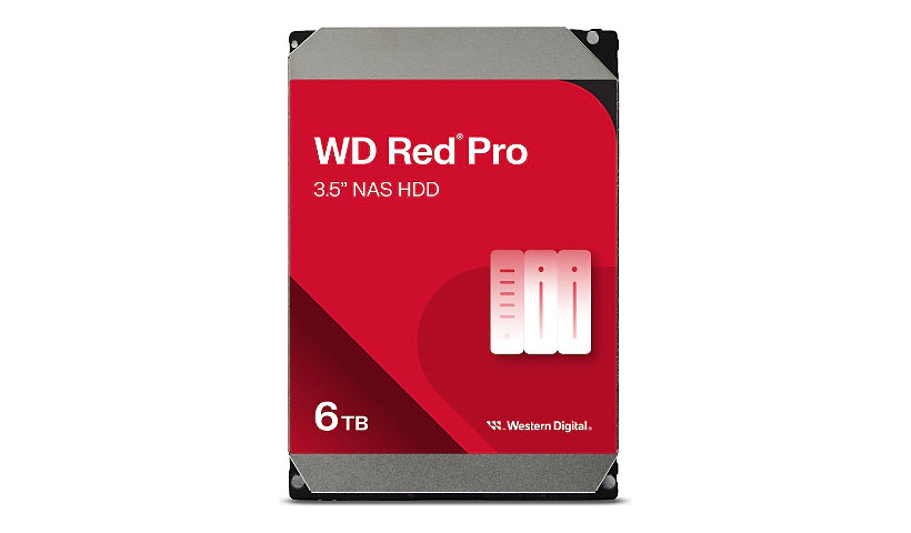 1 WD Red Pro WD6005FFBX - hard drive - 6 TB - SATA 6Gb/s - Image 1