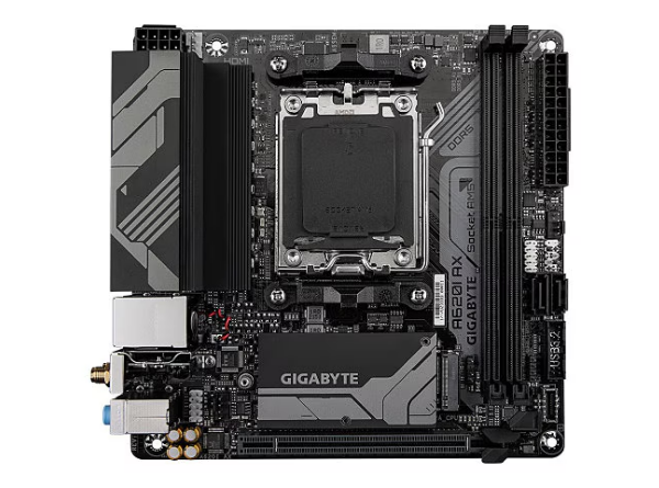 Gigabyte A620I AX - 1.0 - motherboard - mini ITX - Socket AM5 - AMD A620