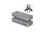 StarTech Dual-Monitor USB-C Docking Station, HDMI, 4K 60Hz, 100W Laptop Charging, 1GbE, Driverless