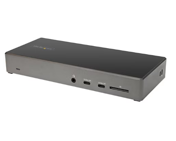 StarTech USB C Laptop Docking Station - Triple 4K Monitor Dock - 2xDP/HDMI, 100W PD - Docking Station