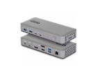 StarTech Triple-Monitor USB-C Docking Station, DP/HDMI, 2x 4K 60Hz 1x 4K 30Hz, 100W PD, GbE, Driverless Dock For Windows