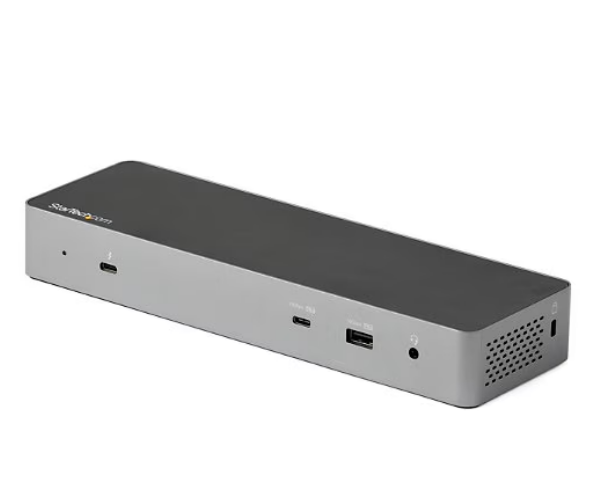StarTech USB C Docking Station for MacBook Pro/Air-M1/M2/M3/M4 (Thunderbolt Compatible)-Dual HDMI/ DisplayPort, 96W