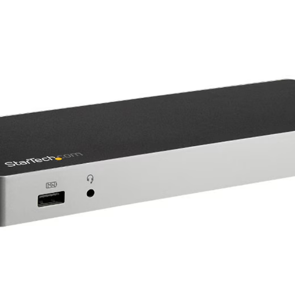 StarTech USB-C Dock 4K Dual Monitor - HDMI/DP, 60W PD/SD Docking Station, 4xUSB - USB-C Dock - Docking Station