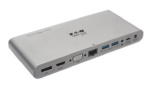 Eaton Tripp Lite Series USB C Docking Station w/ USB-Hub, USB-A/C, HDMI, VGA, DP, Gbe, PD Charging 4K, USB Type-C, USB-C