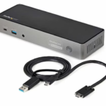 StarTech USB-C / USB-A Hybrid Docking Station for MacBook Pro / Air M1 M2 M3 M4 & Windows, Triple 4K Dock, TAA