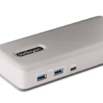 StarTech USB-C Dual Monitor Docking Station, USBC to HDMI 4K60Hz, USB C to DP HDMI Hub, 7 Port USB Adapter, 85W, TAA