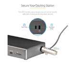 StarTech USB C Laptop Docking Station - Triple 4K Monitor Dock - 2xDP/HDMI, 100W PD - Docking Station - Image 4