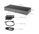 StarTech USB C Laptop Docking Station - Triple 4K Monitor Dock - 2xDP/HDMI, 100W PD - Docking Station - Image 5