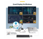 StarTech USB4 & Thunderbolt 4 Docking Station, Quad Display on Windows, Dual Display on MacBook, HDMI DP Dock 100W PD - Image 5