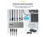 StarTech Dual-Monitor USB-C Docking Station, HDMI, 4K 60Hz, 100W Laptop Charging, 1GbE, Driverless - Image 4