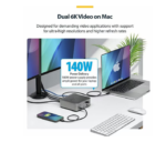 StarTech Thunderbolt 5 Universal Docking Station, Multi-Display Hub, 8K 60Hz / 4K 144Hz, 120Gbps BW Boost, 140W PD - Image 5
